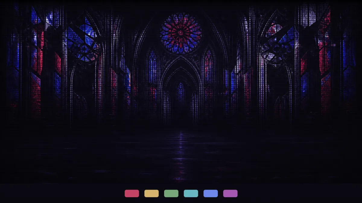 Cathedral of Static theme screenshot